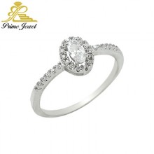 Gümüş Zirkon Taşlı Yüzük